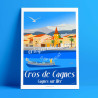 Affiche ''Cagnes-sur-Mer, Lou Cros''