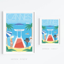Affiche ''L'été à Cannes''
