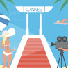 Affiche ''L'été à Cannes''