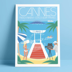 Affiche ''L'été à Cannes''