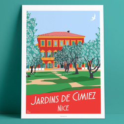 Affiche ''Nice, Les Jardins de Cimiez''