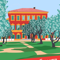 Affiche ''Nice, Les Jardins de Cimiez''