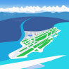 Affiche ''L'aéroport de Nice''