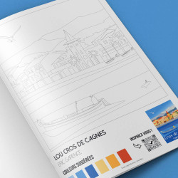 Cahier de Coloriage par Eric Garence - Tome 8 : Cagnes-sur-Mer, Villeneuve Loubet