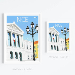 Affiche ''Nice, Le Palais de Justice''