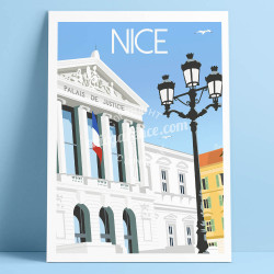 Affiche ''Nice, Le Palais de Justice''