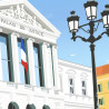 Affiche ''Nice, Le Palais de Justice''