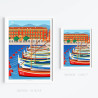 Poster ''Le Port de Nice et Lou Passagin''