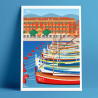 Poster ''Le Port de Nice et Lou Passagin''