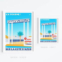 Affiche ''Nice, Les Studios de la Victorine''
