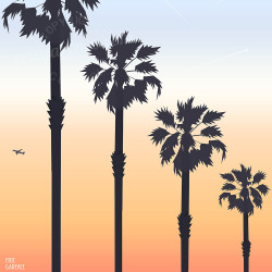 Postcard ''Nice ou Miami?''