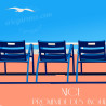 Affiche ''Nice, Nos 4 Chaises Bleues''