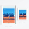 Affiche ''Nice, Nos 2 Chaises Bleues''