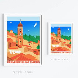 Poster ''Roquebrune-Cap-Martin''