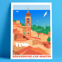 Affiche ''Roquebrune-Cap-Martin''