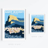 Affiche ''Saint-Jeannet, le Baou''