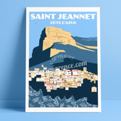 Affiche ''Saint-Jeannet, le Baou''