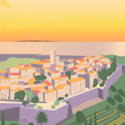 Affiche ''Saint-Paul-de-Vence, Le village''