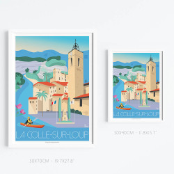 Affiche ''La Colle-sur-Loup''