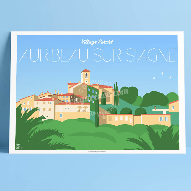 Affiche ''Auribeau-sur-Siagne'' Affiche ''Auribeau-sur-Siagne''