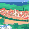 Poster ''Vence, cité d'art''