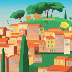 Affiche ''Les 10 secrets de Bormes-les-Mimosas''