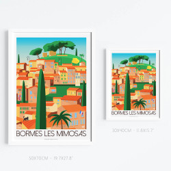 Affiche ''Les 10 secrets de Bormes-les-Mimosas''