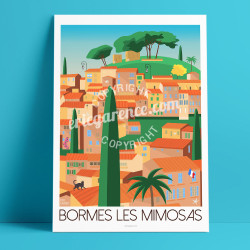 Affiche ''Les 10 secrets de Bormes-les-Mimosas''