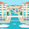 Affiche ''Port Fréjus''