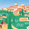 Affiche ''Mougins, Le matin''