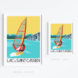 Affiche ''Lac de St Cassien''