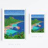 Poster ''Théoule-sur-Mer, Le Port de la Figuerette''