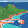 Poster ''Théoule-sur-Mer, Le Port de la Figuerette''