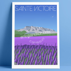 Affiche ''Aix-en-Provence, la Sainte Victoire''