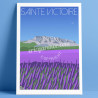 Affiche ''Aix-en-Provence, la Sainte Victoire''