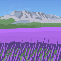 Affiche ''Aix-en-Provence, la Sainte Victoire''