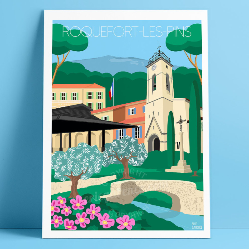 Affiche ''Roquefort-les-Pins'' Affiche ''Roquefort-les-Pins''