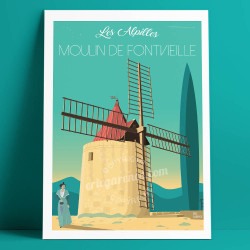 Affiche ''Le Moulin de Fontvielle''
