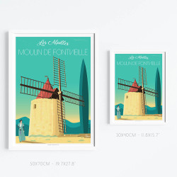 Affiche ''Le Moulin de Fontvielle''