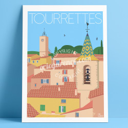 Affiche ''Tourrettes, Var''