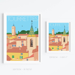 Affiche ''Tourrettes, Var''