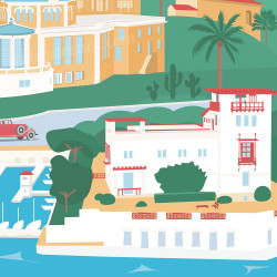Affiche ''A Lovely day in Beaulieu-sur-Mer''