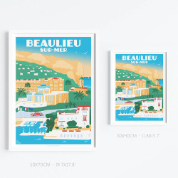 Affiche ''A Lovely day in Beaulieu-sur-Mer''