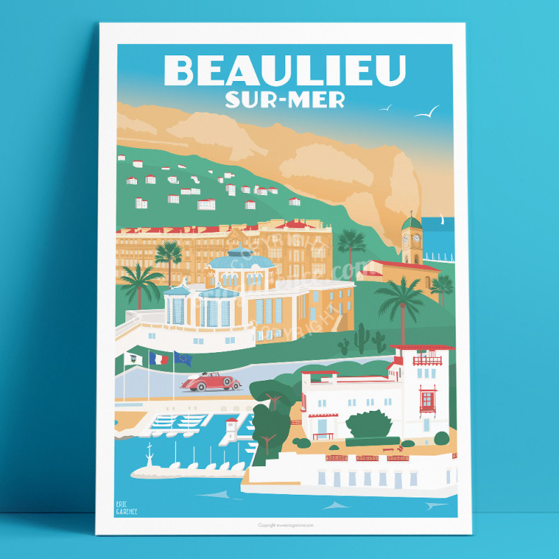 Affiche ''A Lovely day in Beaulieu-sur-Mer'' Affiche ''A Lovely day in Beaulieu-sur-Mer''