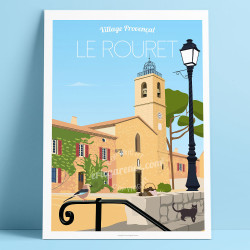 Affiche ''Le Rouret et le marché aux Truffes''