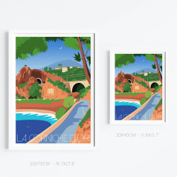 Affiche ''Théoule-sur-mer, La corniche d’or''