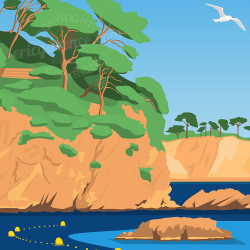 Affiche ''La Garde, Anse Magaud''