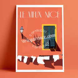 Affiche ''Le Vieux Nice et le Roi du Carnaval''