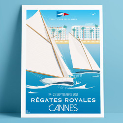 Affiche ''Les Régates de Cannes 2021''