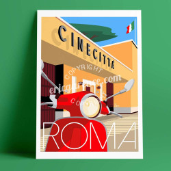 Affiche ''Rome - Cinecitta''
